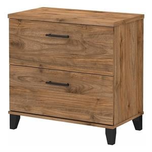 UrbanPro Engineered Wood Fresh Walnut File Cabinet Rectangular 30&quotW x 17&quotD x 29&quotH Unassembled