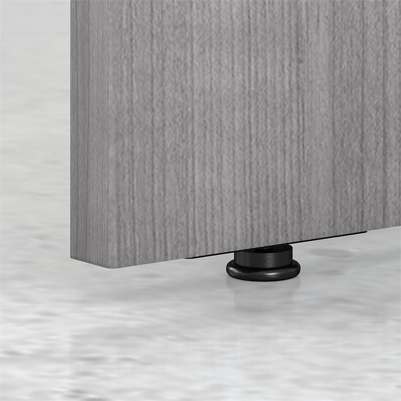 UrbanPro 72W L Shaped Desk with 42W Return in Platinum Gray - Engineered Wood