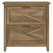 UrbanPro 2 Drawers Contemporary Wood Lateral File Cabinet in Pine
