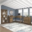 UrbanPro 2 Drawers Contemporary Wood Lateral File Cabinet in Pine