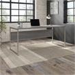 UrbanPro 72W x 30D Computer Table Desk in Platinum Gray - Engineered Wood