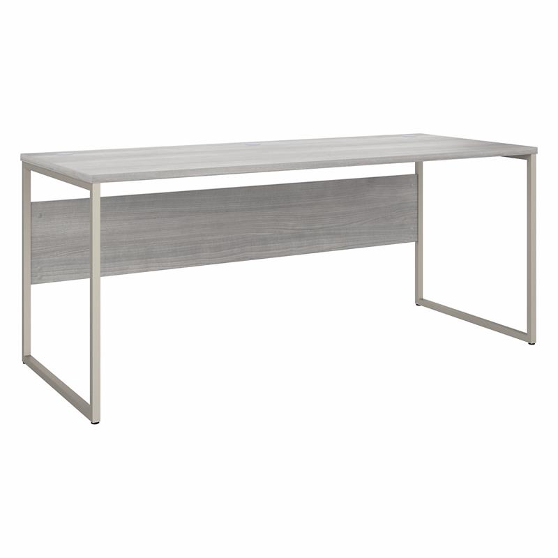 UrbanPro 72W x 30D Computer Table Desk in Platinum Gray - Engineered Wood