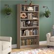 UrbanPro Tall 5 Shelf Bookcase in Ash Gray - Engineered Wood