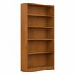 UrbanPro Tall 5 Shelf Bookcase in Natural Cherry - Engineered Wood