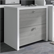 UrbanPro Engineered Wood Gray/Pure White File Cabinet Rectangular Durable 30