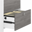 UrbanPro Engineered Wood Gray/Pure White File Cabinet Rectangular Durable 30