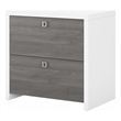 UrbanPro Engineered Wood Gray/Pure White File Cabinet Rectangular Durable 30