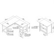 UrbanPro 60W L Shaped Computer Desk with Lateral File Cabinet