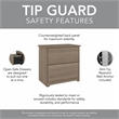 UrbanPro Engineered Wood Ash Gray Lateral File Cabinet Rectangular 31.26
