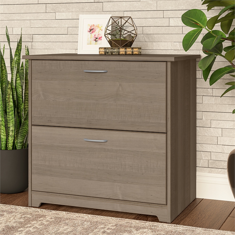 UrbanPro Engineered Wood Ash Gray Lateral File Cabinet Rectangular 31.26