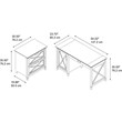 UrbanPro 54W Computer Desk with Storage and Lateral File Cabinet