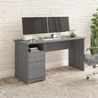 UrbanPro 60W Computer Desk with Drawers in Modern Gray - Engineered Wood