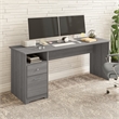 UrbanPro 72W Computer Desk with Drawers in Modern Gray - Engineered Wood