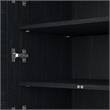UrbanPro Storage Cabinet with File Drawer in Black and Cherry - Engineered Wood