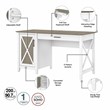 UrbanPro Contemporary Wood Computer Desk with Storage in Gray