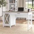UrbanPro Contemporary Wood Computer Desk with Storage in Gray