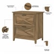 UrbanPro 54W Computer Desk with File Cabinet in Reclaimed Pine - Engineered Wood