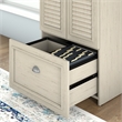 UrbanPro Storage Cabinet with File Drawer in Antique White - Engineered Wood