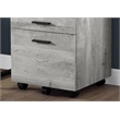 UrbanPro File Cabinet Rolling Mobile Printer Stand Office Work Laminate Grey