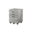 UrbanPro File Cabinet Rolling Mobile Printer Stand Office Work Laminate Grey