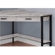 UrbanPro Metal Gray Desk Rectangular Corner 42