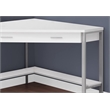 UrbanPro Metal White Computer Desk Corner 42