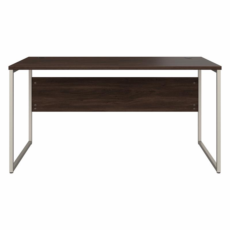 UrbanPro Engineered Wood Computer Table Desk with Metal Legs in Black Walnut