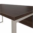 UrbanPro Engineered Wood Computer Table Desk with Metal Legs in Black Walnut