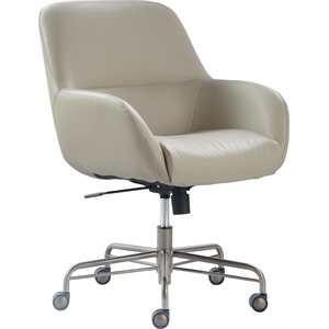 UrbanPro Modern / Contemporary Forester Leather Office Chair Cream