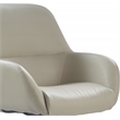 UrbanPro Modern / Contemporary Forester Leather Office Chair Cream