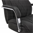 UrbanPro Modern Sutherland Office Chair with Padded Arms Jet Black