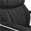UrbanPro Modern Sutherland Office Chair with Padded Arms Jet Black