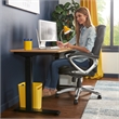 UrbanPro Electric Height Adjustable Standing Desk Light Brown