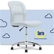 UrbanPro Essentials Ergonomic Armless Low-Back Computer Swivel Task Chair Blue