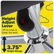 UrbanPro Essentials Ergonomic Armless Low-Back Computer Swivel Task Chair Black