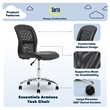 UrbanPro Essentials Ergonomic Armless Low-Back Computer Swivel Task Chair Black