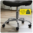UrbanPro Essentials Ergonomic Armless Low-Back Computer Swivel Task Chair Black