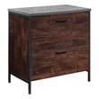 UrbanPro Engineered Wood and Metal Lateral File in Rich Walnut