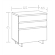UrbanPro Engineered Wood Lateral File in Haze Acacia / Natural Finish