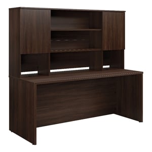 UrbanPro Engineered Wood 72&quotx30&quot Desk with Hutch Bundle in Noble Elm / Brown