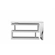 UrbanPro Multi-Position Lacquer & Steel Metal Desk in White Finish