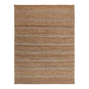 Kosas Home Barcelona 60x96&quot Transitional Jute Cotton and Wool Area Rug in Gray