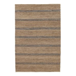 Kosas Home Barcelona 60x96&quot Transitional Jute Cotton and Wool Area Rug in Navy