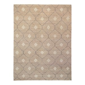 Kosas Home Reign 96x120&quot Transitional Wool Jute and Cotton Rug in Natural