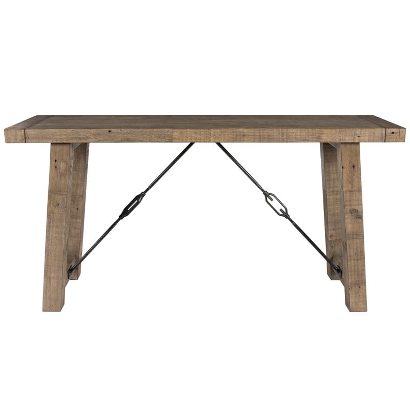 Kosas Home Tuscany Reclaimed Pine Console Table in Weathered Gray