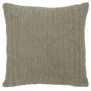 Kosas Home Marcie 22&quot Belgian Flax Linen Knitted Throw Pillow in Natural