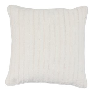 Kosas Home Maurice 22&quot Transitional Linen Throw Pillow in White