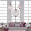 Kosas Home Allesandria 3-light Iron and Crystal Medium Chandelier in Brass/Clear