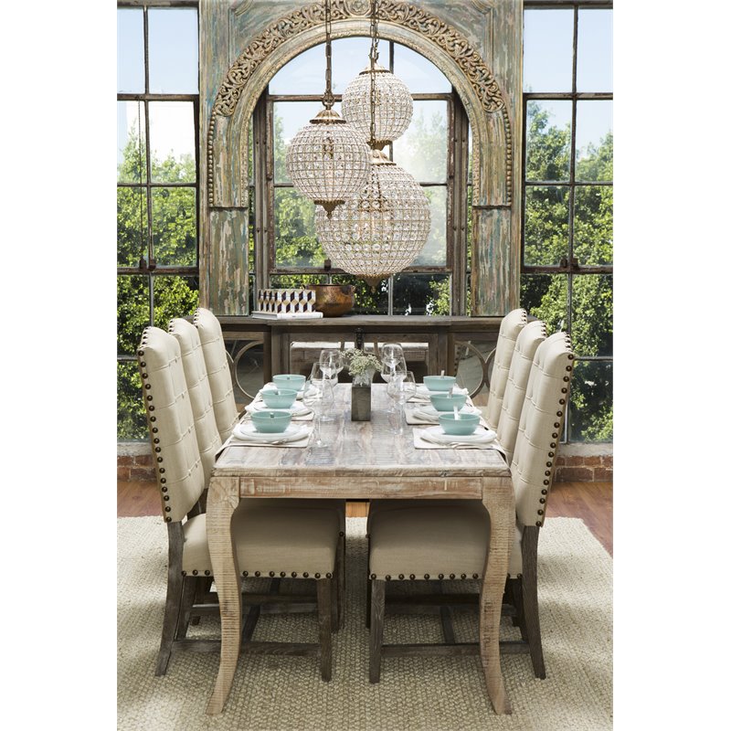 Kosas Home Allesandria 3-light Iron and Crystal Large Chandelier in Brass/Clear