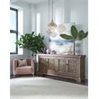 Kosas Home Thayer 3-light Iron and Crystal Chandelier in Antique Brass